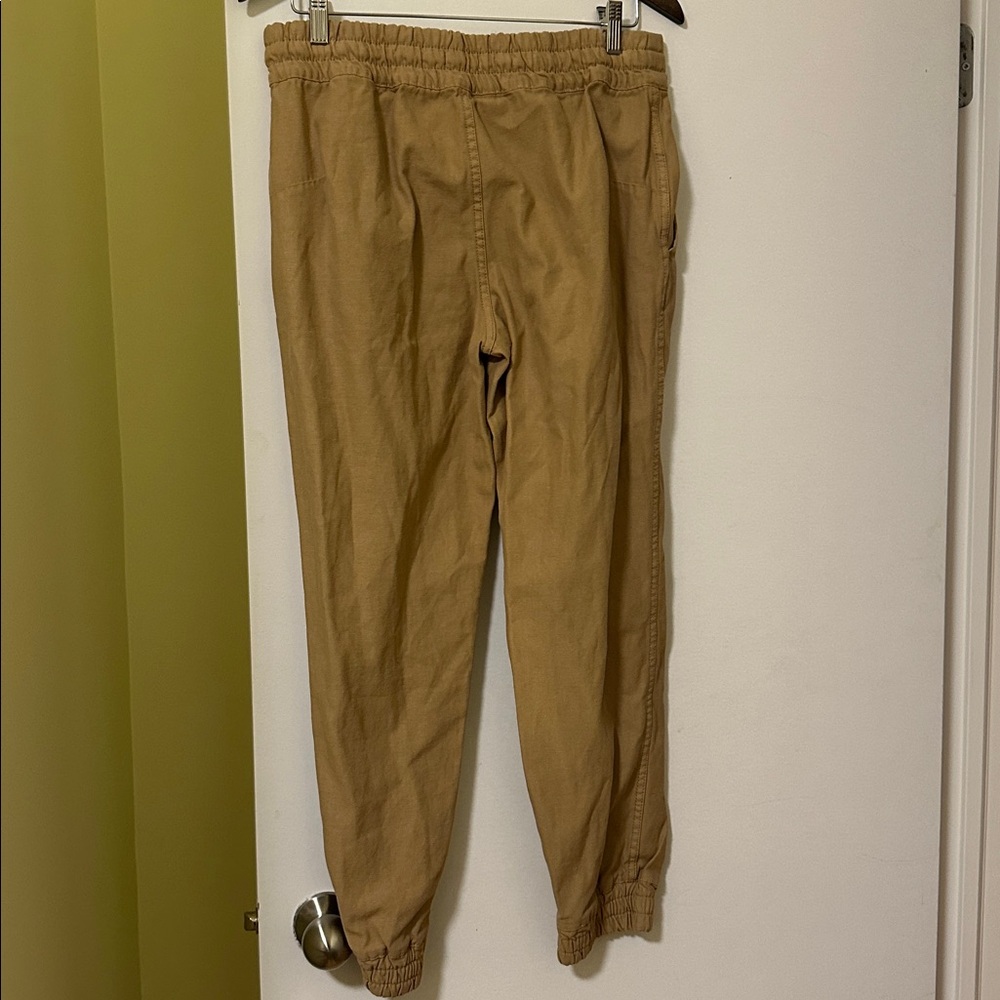 TNA Tan Jogger Pants with Drawstring Waist - Picture 4 of 4